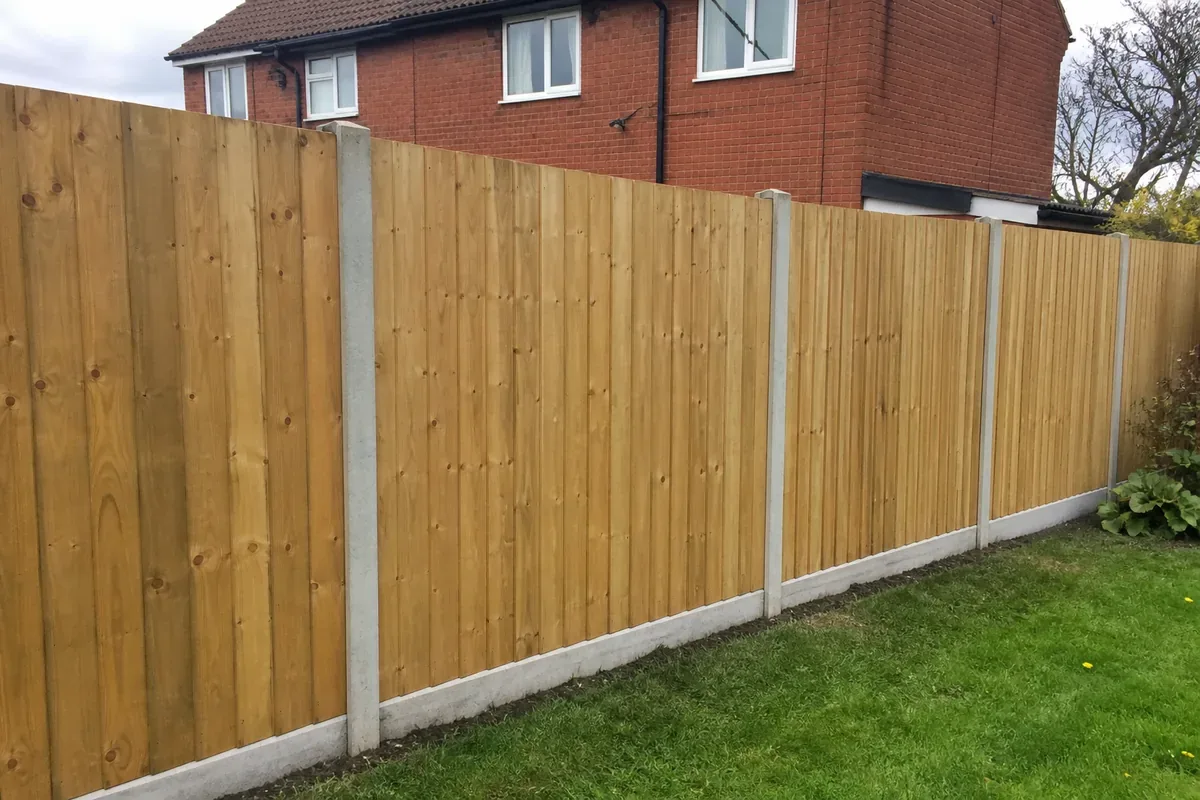 Closeboard wooden fencing installed in Doncaster