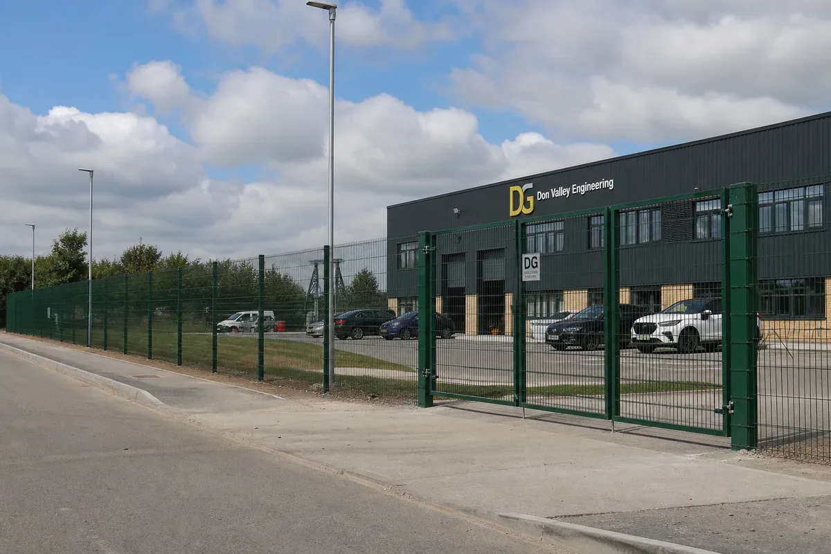 Commercial fencing installed at a Doncaster business premises