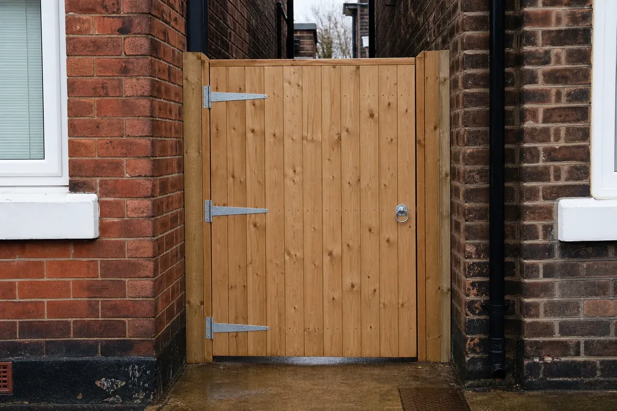 Wooden garden gate fitted in Doncaster